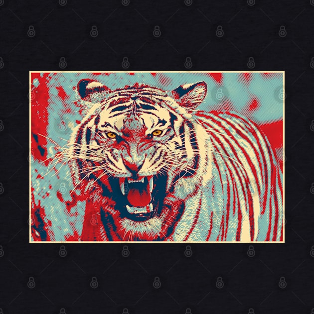 Tiger Pop art 9 by Korvus78